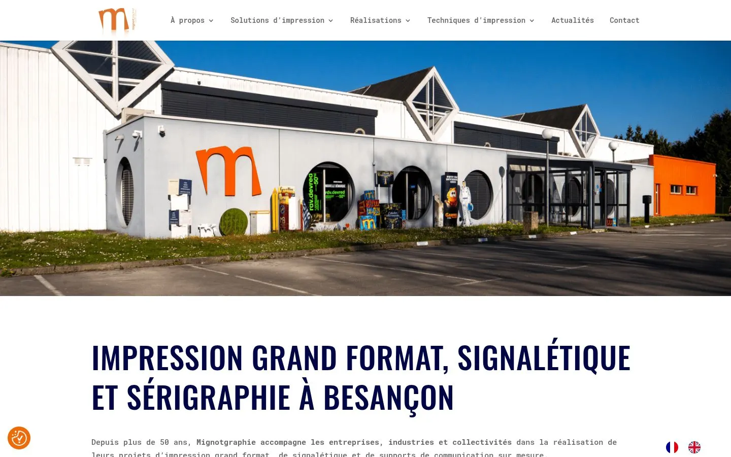 Capture du site Mignotgraphie